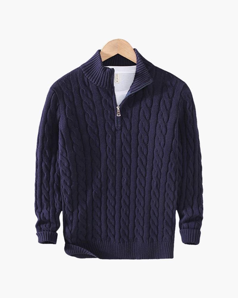 Verbier Dark Blue Half Zip Sweater Winter Sale